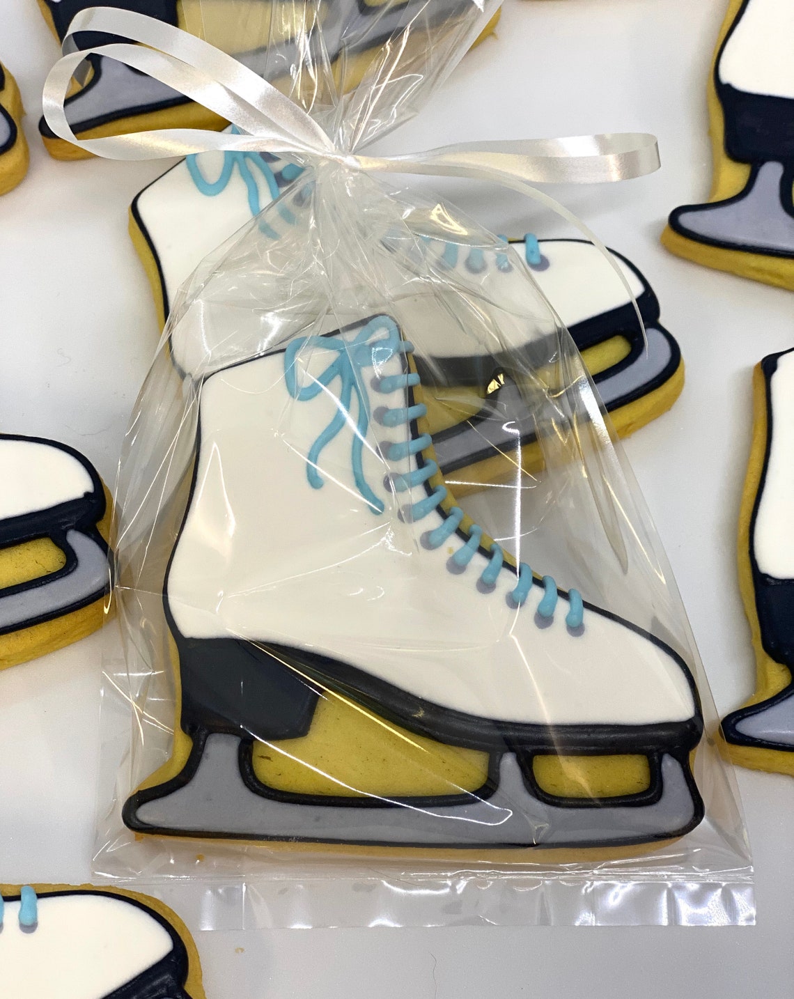 Ice Skate Cookie Favors for Birthdays Ice Skate Cookies for Etsy