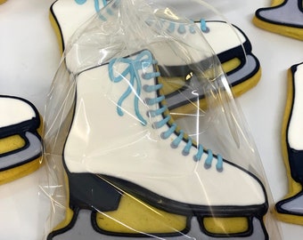 Ice Skate Cookie Favors for Birthdays, Ice Skate Cookies for Banquets, Skate Party Cookies, Ice Skate Party Favors, Great Ice Skate Cookies