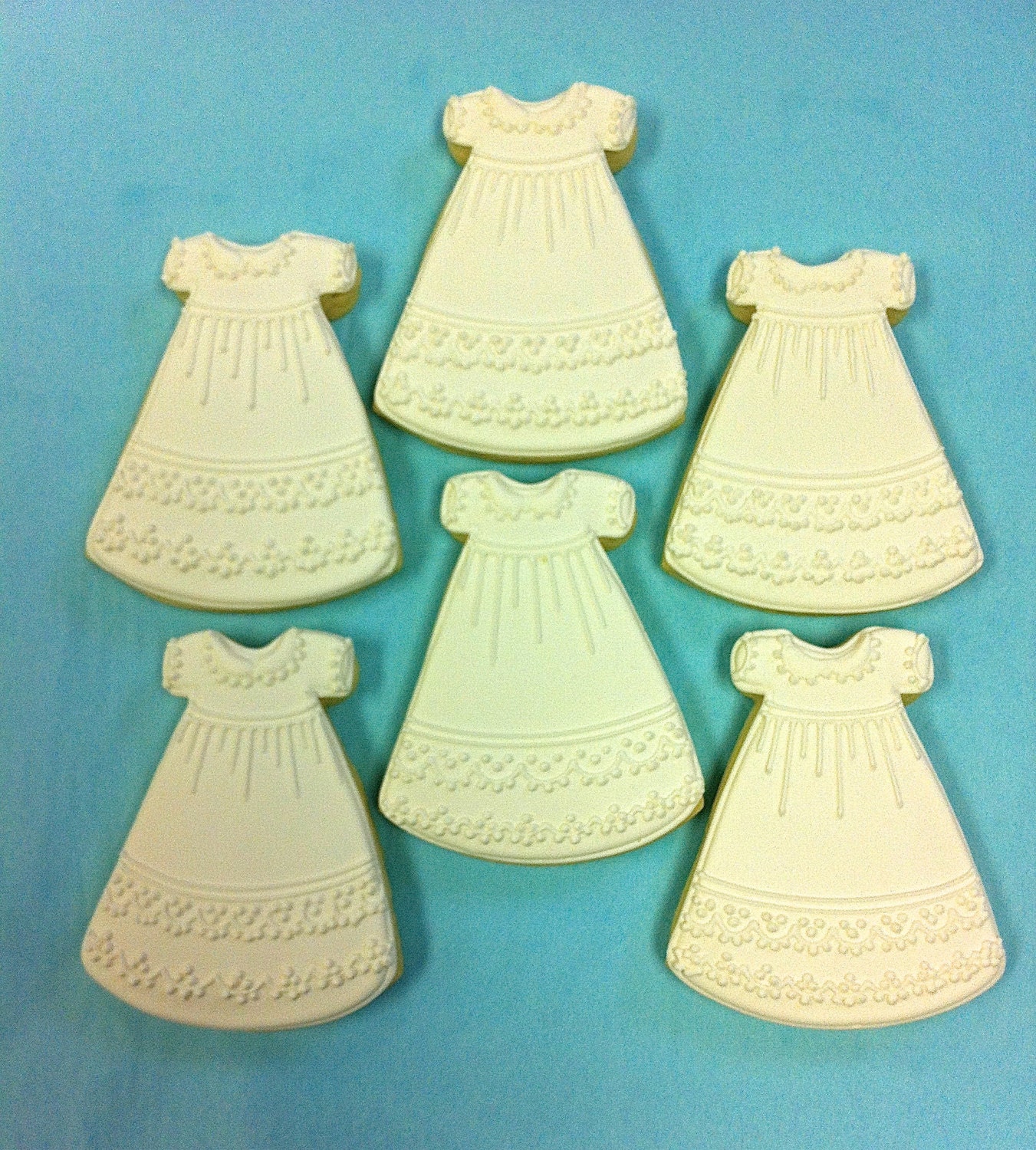 Baptism Cookie Favors Christening Dress Cookies Cross Etsy