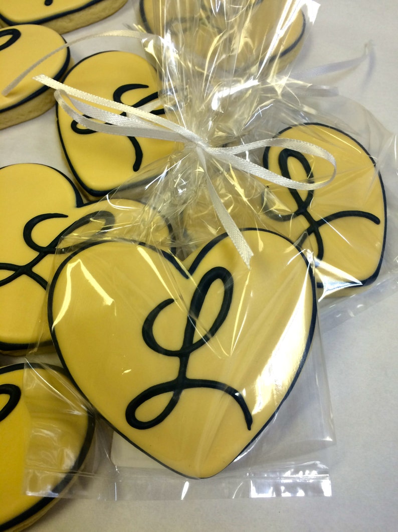 Monogram Party Favor Cookies Engagement Party Favor Cookies Etsy
