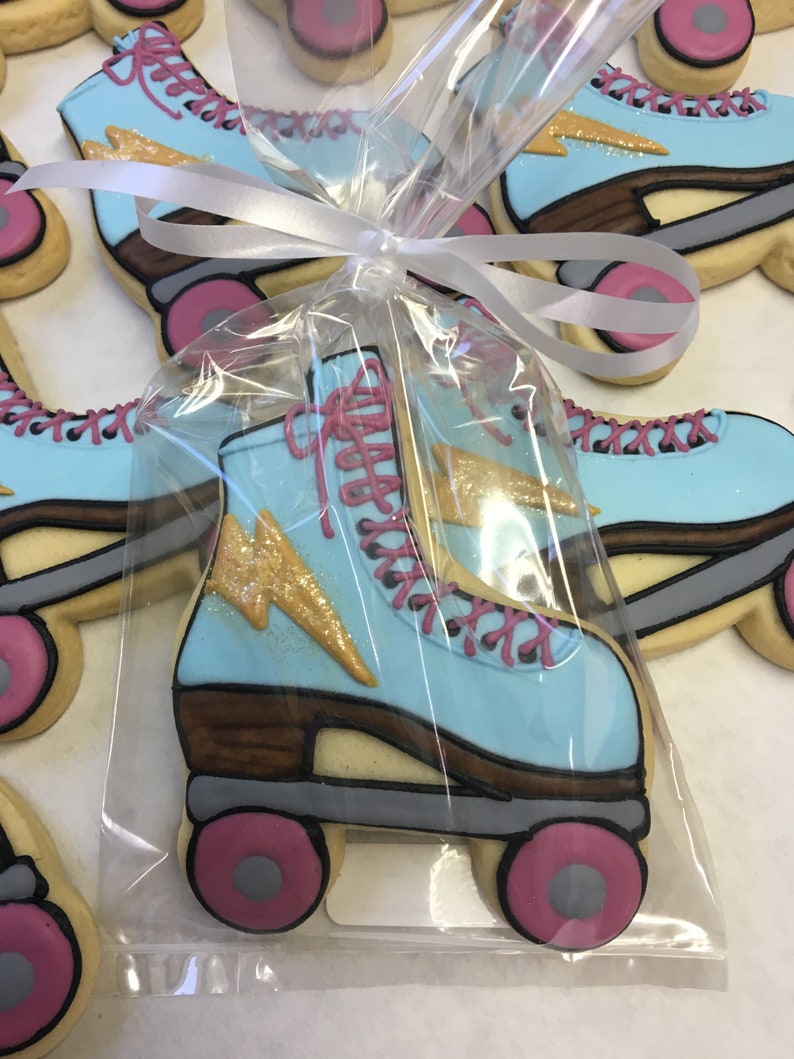 Retro Roller Skate Party Favors Retro Roller Skate Cookies Etsy