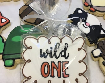 First Birthday Woodland Animal Party Favors, Woodland Animal 1st Birthday Cookies, Woodland Theme Cookies, Woodland Animal Cookies