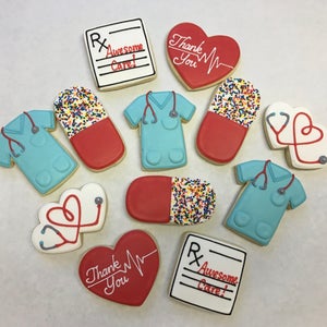 Doctor Thank You Gift, Nurse Thank you gift, Thank you cookies, Great Medical Thank You Gift Idea, Great Doctor's Office Thank You Gift