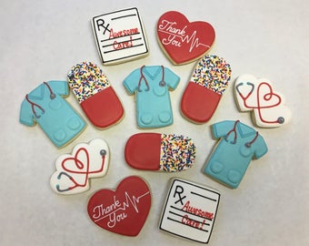 Doctor Thank You Gift, Nurse Thank you gift, Thank you cookies, Great Medical Thank You Gift Idea, Great Doctor's Office Thank You Gift