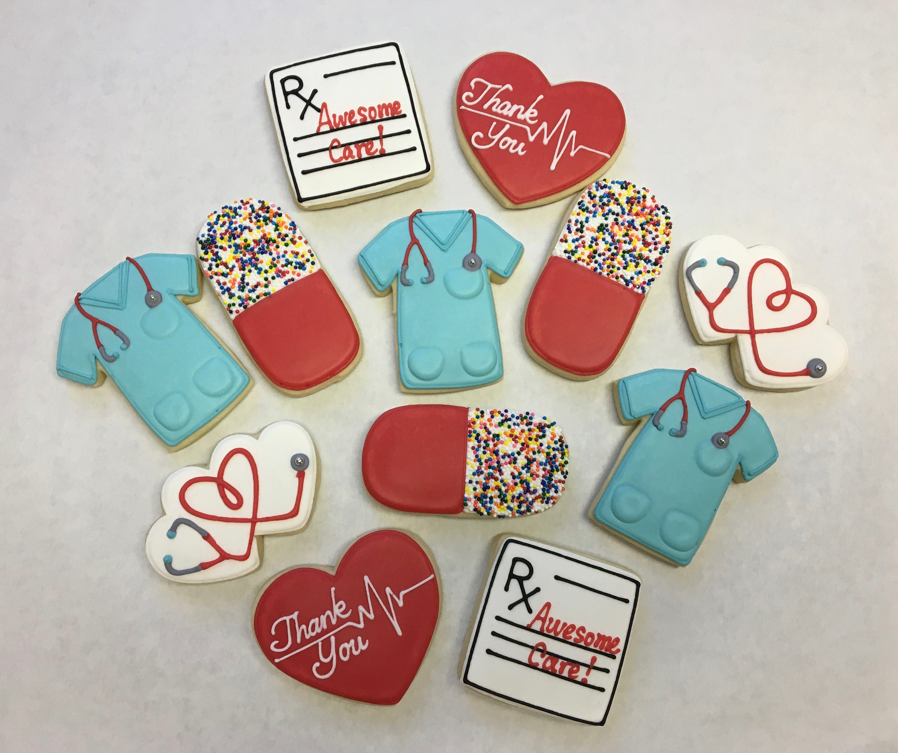 Doctor Thank You Gift, Nurse Thank You Gift, Thank You Cookies