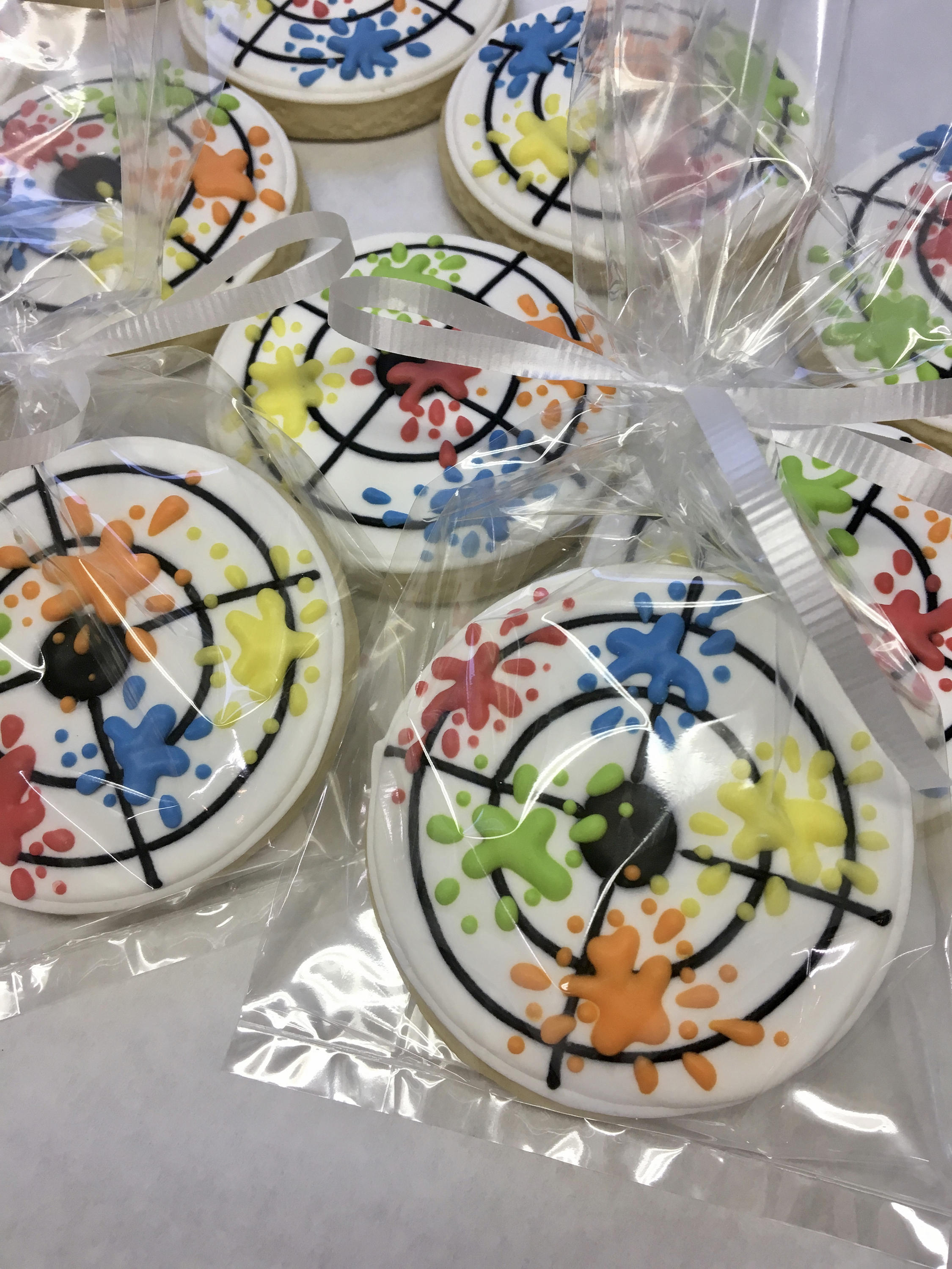 Paintball Party Inspired Cookie Favors Splatball cookies Etsy