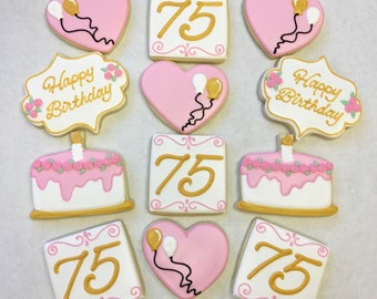 Great Birthday Gift Idea, Birthday Party Favors, Birthday Party Cookies, Birthday Cookies for Any Age, Birthday Cookie Basket