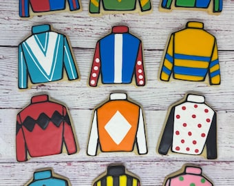 Derby Cookies, Jockey Silk Party Favors, Horse Race Cookies, Kentucky Derby Theme Cookies, Kentucky Derby Party Favors, Derby Theme Favors