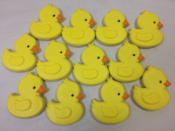 Baby Duck Cookie Favors Duckling Cookies for Baby Showers | Etsy