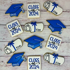 Recuerdos para fiesta de graduación, galletas de graduación, galletas con birrete de graduación, recuerdos de galletas con pergamino de diploma, galletas personalizadas, galletas personalizadas, fiesta de graduación