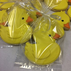 Baby Duck Cookie Favors, Duckling Cookies for Baby Showers, Unisex Baby Shower Cookies, Baby Shower Party Favors, Yellow Ducky Cookies bild 2