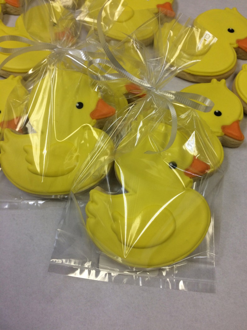 Baby Duck Cookie Favors, Duckling Cookies for Baby Showers, Unisex Baby Shower Cookies, Baby Shower Party Favors, Yellow Ducky Cookies bild 2