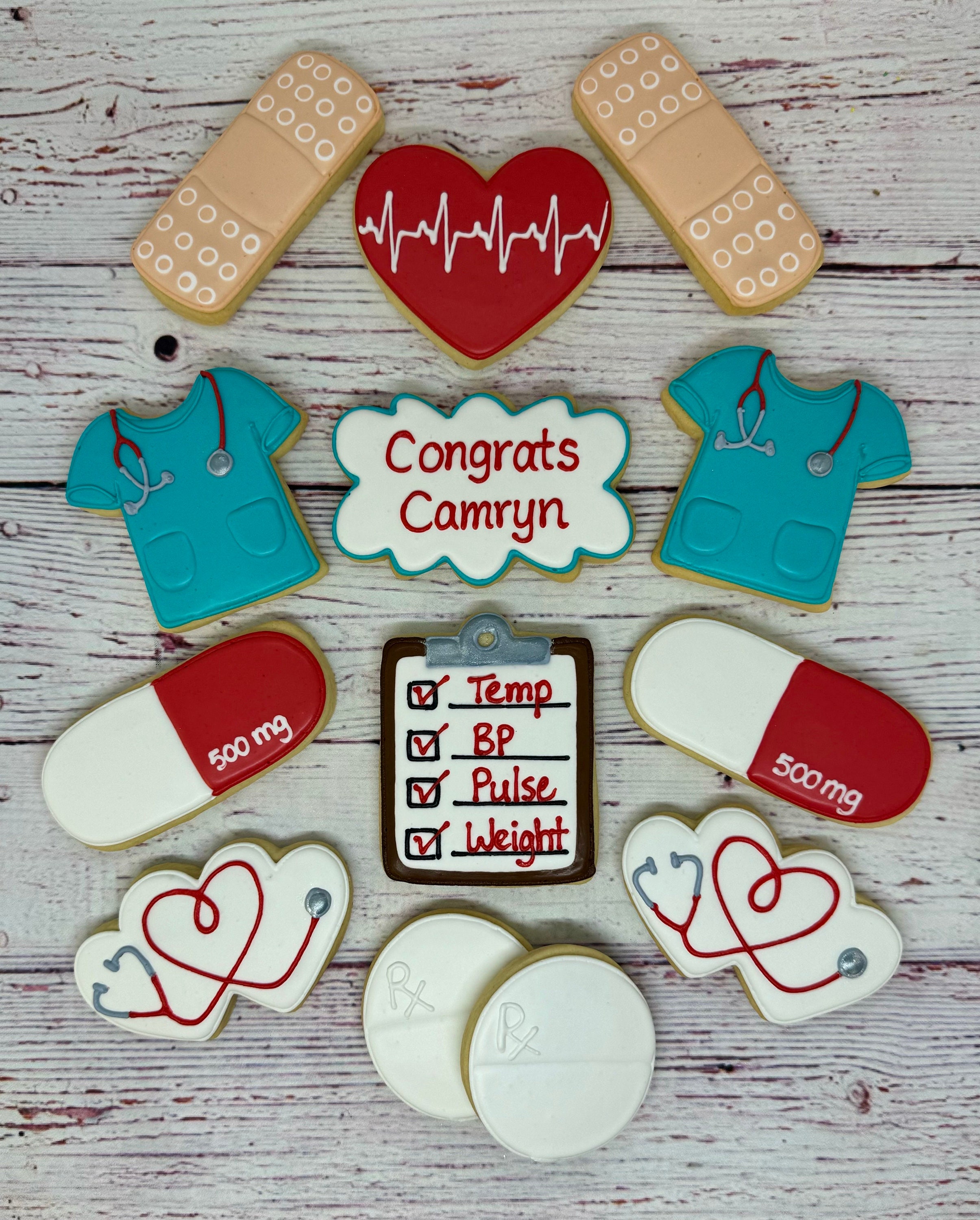 Nurse Graduation Gift, RN Cookies, Medical Cookies, Nurse Retirement Cookies, Medical Thank You Gift, Nurse Theme Congrats Gift