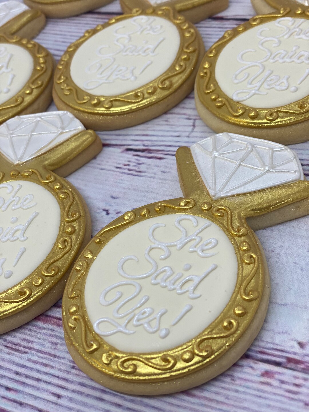 Engagement Party Favors, Great Engagement Party Favor Cookies, Diamond ...