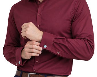 slim fit dress slacks Classic Fit Lavender Herringbone Non-Iron Men's Dress Shirts – Wilkes &  Riley, LLC