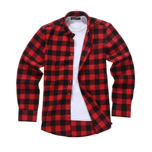 Camicia Da Boscaiolo Termica In Flanella A Quadri Raff&Taff – Imbottita, Con Cerniera, Unisex, Taglia L