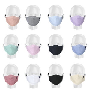 Face Mask Oxford Shirt Fabric,3 Layer Protection,Washable Reusable Stay Safe