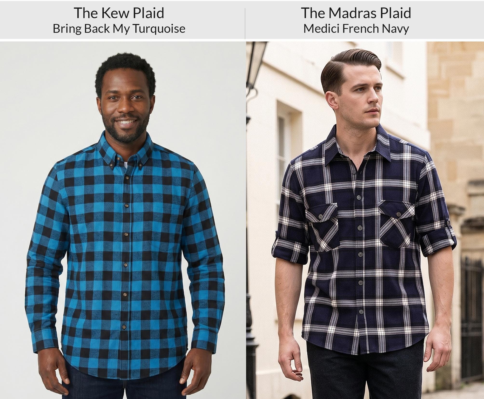 Lumberjack Shirt Mens Flannel Navy Blue Plaid Check Overshirt