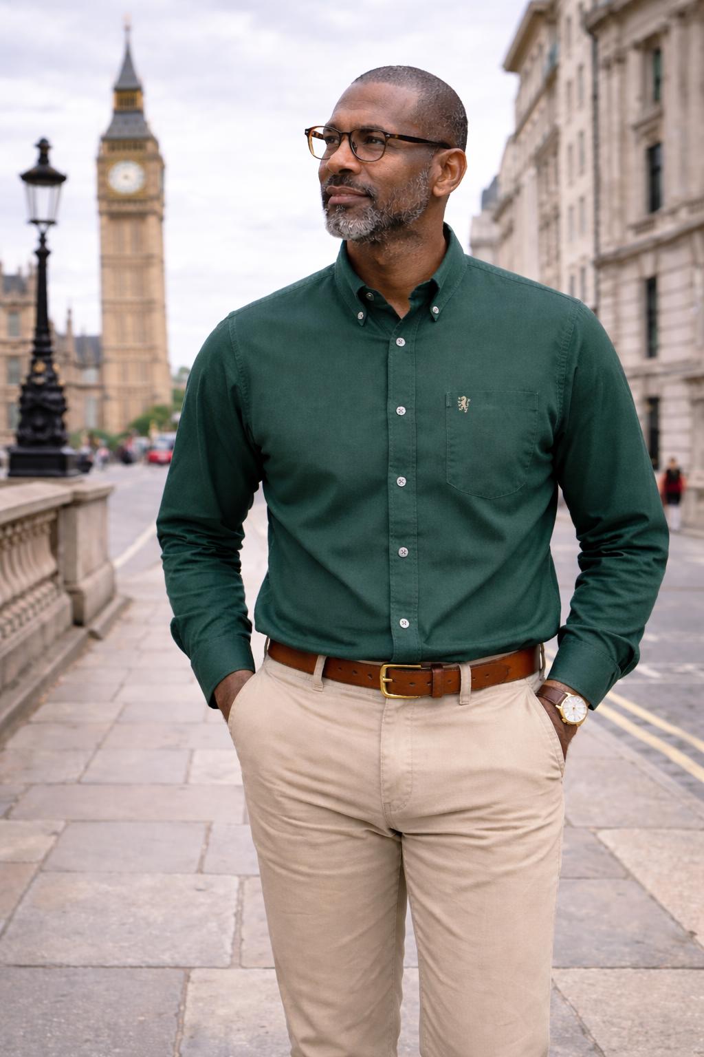 emerald green dress shirt men's Men's Satin Teal Dress Shirt