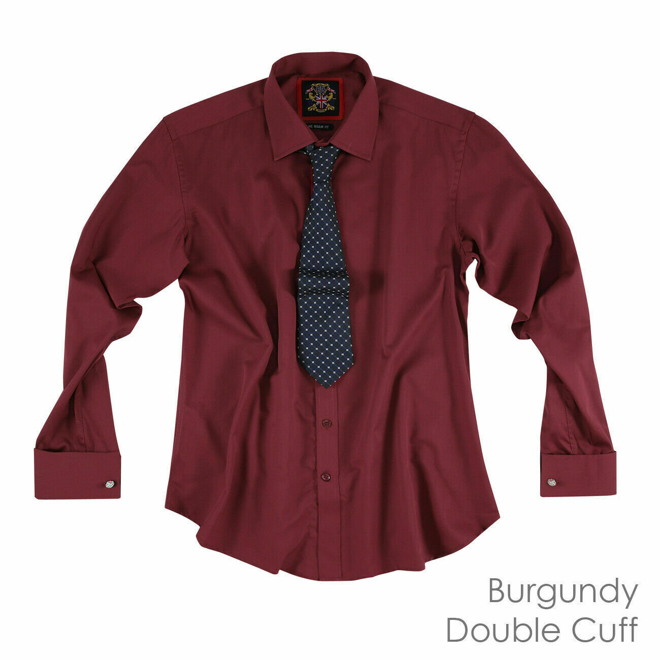 burgundy mens dress loafers Men's Utility Shirt - Fixer in Dark Burgundy Cotton Twill main image 0