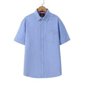 Mens Short Sleeve Oxford Shirt Classic Fit,Button Down Collar & Pocket.Holiday Apparel Leisure Shirts. Complements our Long Sleeve Oxford