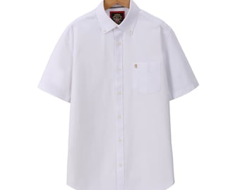 Mens Short Sleeve Oxford Shirt Classic Fit,Button Down Collar & Pocket.Holiday Apparel Leisure Shirts. Complements our Long Sleeve Oxford