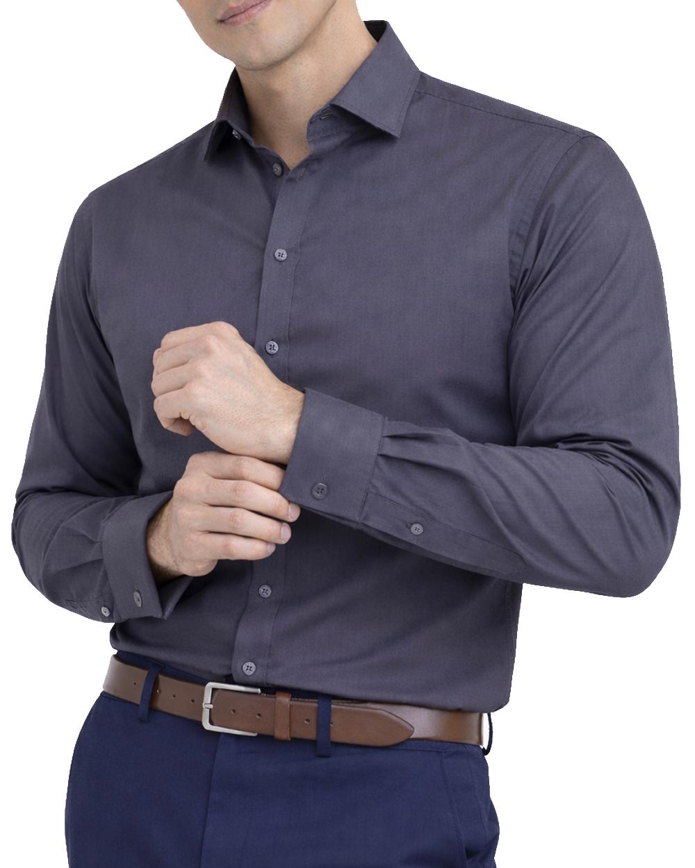 white christmas dresses Gray Regular-Fit Dress Shirt 4XL/20-36/37 / Gray main image 0