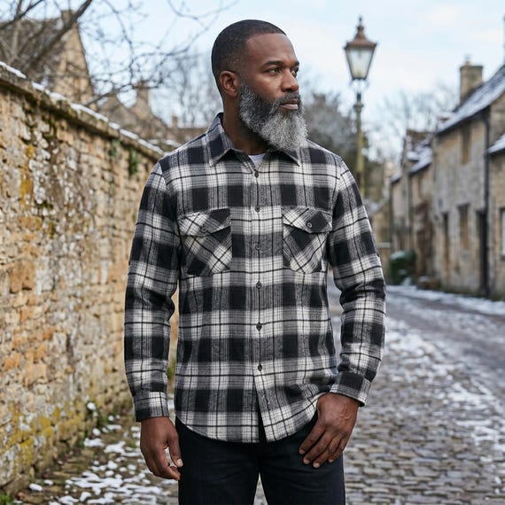 men's christmas plaid dress shirt Flannel Mens Lumberjack Cotton Check,casual Half Lined Vintage Black White Overshirt,patch Pocket Style Tartan Checked Chemise Brooks brothers Size:size 5 with train plus size bikini Disney Pin 40460 WDW long roll