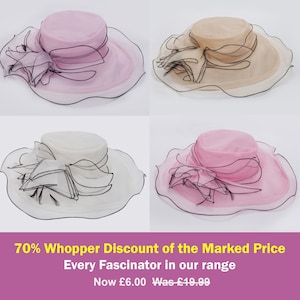 Casual Elegant Style Women’s Stylish Hat Structured layers of Organza Wide Brimmed Headwear Mushroom-Dish Style Hat, Foldable & Crease Free