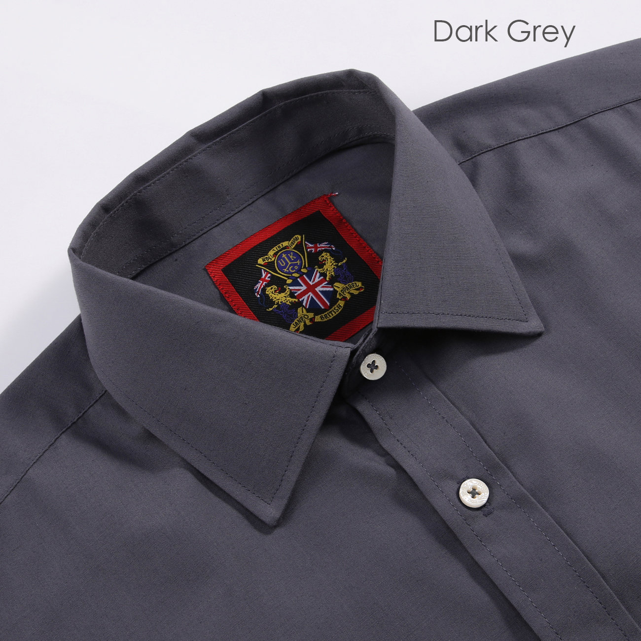 white christmas dresses Gray Regular-Fit Dress Shirt 4XL/20-36/37 / Gray main image 1
