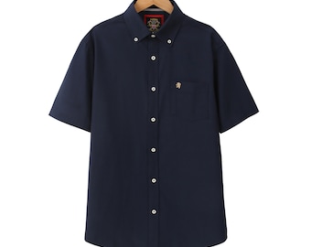 Mens Short Sleeve Oxford Shirt Classic Fit,Button Down Collar & Pocket.Holiday Apparel Leisure Shirts. Complements our Long Sleeve Oxford