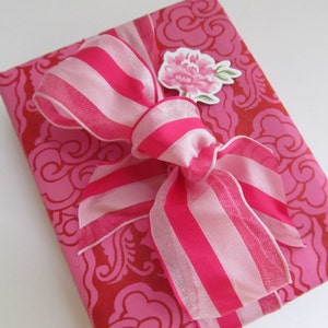 6 PINK Rose Package PicsGift Wrap EmbellishmentParty PicCupcake TopperPaper Tag image 4