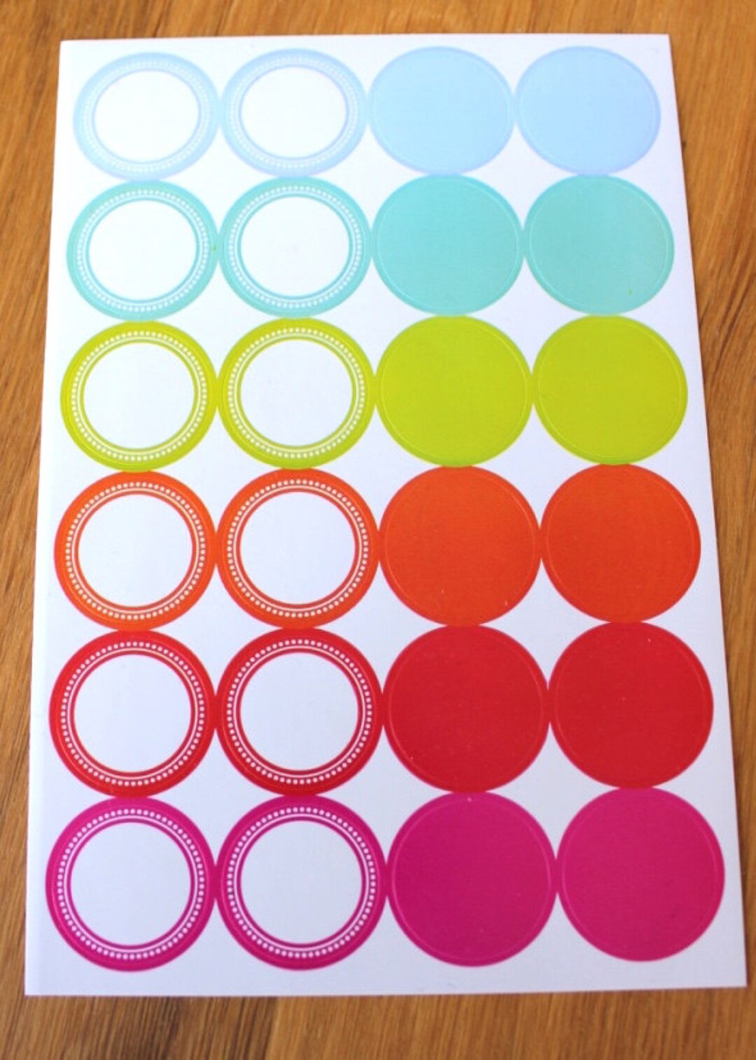 72 Round Stickers--crafting Stickers--office Supply Sticker--sticker ...
