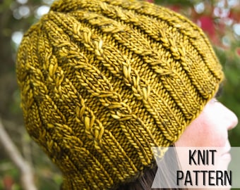 Honeyvine Beanie Knit Pattern