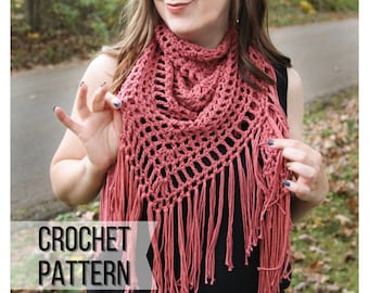 Sciarpa triangolare Huckleberry Lane - Schema all'uncinetto