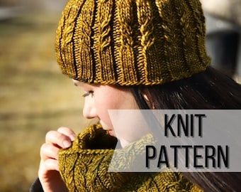 Honeyvine Collection- Beanie + Cowl Knitting Patterns