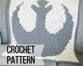 Rebel Alliance C2C Throw Blanket Crochet Pattern