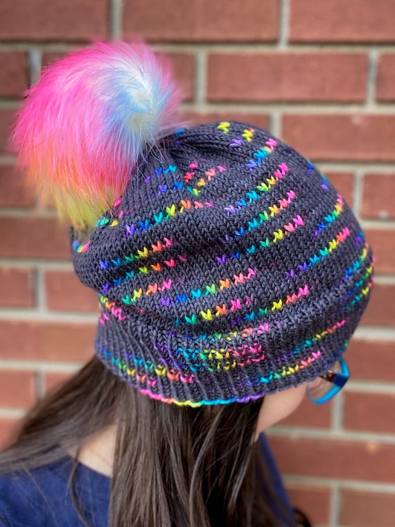 Amplitude Beanie Assigned Pooling Knitting Pattern - Etsy