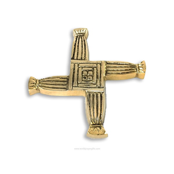 St. Brigid's Cross | Brass | Housewarming gift from Ireland