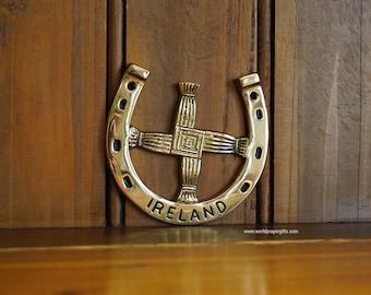 St. Brigid's Cross | Messing | Hoefijzer | Ierland | Veel succes | Housewarmingcadeau