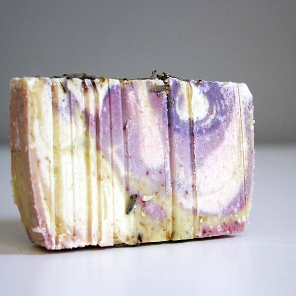 Lavender Soap - Antiseptic Soap . Calming Refreshing Skin Soap . Scrub Soap . Moisturising Soap . All type Skin Bar Soap . Clay Soap
