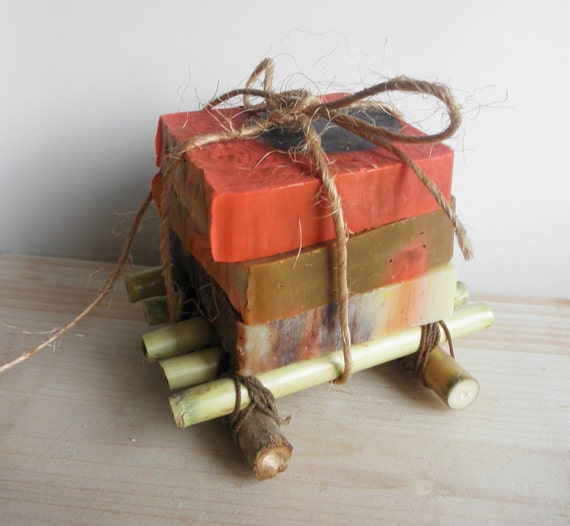 Items similar to Set of three soaps and a soap dish . Birthday Gift