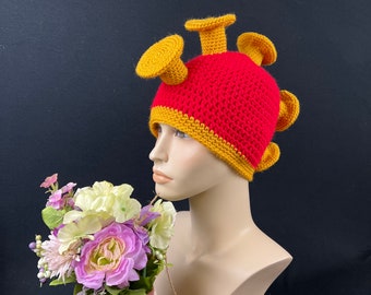 Hand Crochet Hawaiian Mahiole Pōheoheo - Warrior Helmet Crochet