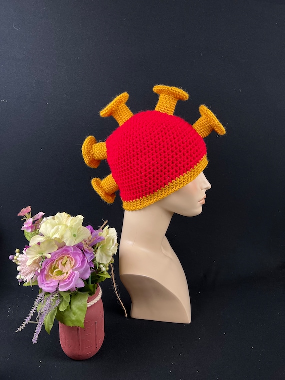 Hand Crochet Hawaiian Mahiole Pōheoheo - Warrior Helmet Crochet
