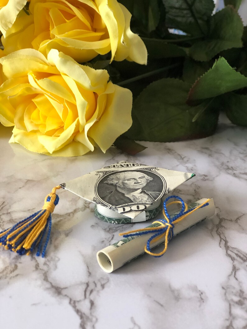 Handmade Origami Dollar MoneyGraduation Cap and Diploma Etsy