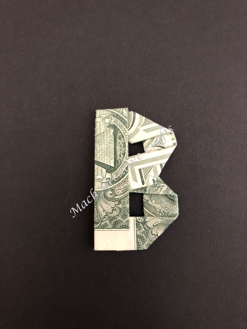 Handmade Money Origami Dollar Letters Alphabet Etsy