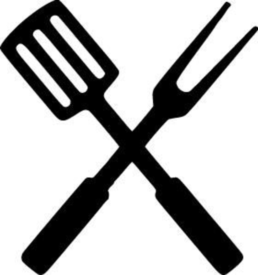 Crossed BBQ Tools Svg Eps Dxf Cnc Plasmas Laser Cricut Silhouette ...