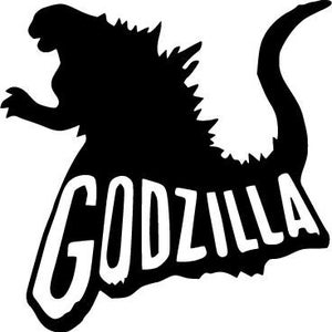 Godzilla Logo svg eps dxf cnc plasmas laser cricut silhouette cuttable stencil vector clip art cut pattern vinyl decor wall art