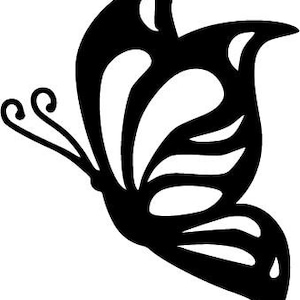 Tribal Schmetterling fliegend svg eps dxf cnc Plasmen Laser Cricut Kontur schneidbare Schablone Vektor ClipArt Schnitt Muster Vinyl Dekor Wand Kunst