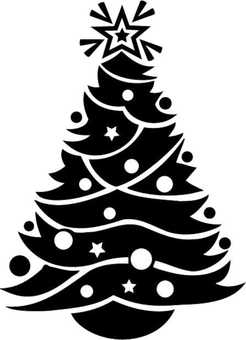 Christmas Tree Svg Eps Dxf Cnc Plasmas Laser Cricut Silhouette - Etsy
